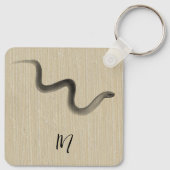 Chinesisch vietnamesische Original Snake Year Mono Schlüsselanhänger (Rückseite)