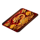 Chinesisch-Vietnamesischer Holzdrache Jahr 2024 Rc Magnet (Linke Seite)