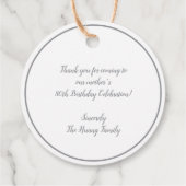 Chinesisch "xiexie" Gefallen Danke Tags Geschenkanhänger (Rückseite)