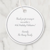 Chinesisch "xiexie" Gefallen Danke Tags Geschenkanhänger (Rückseite)