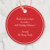 Chinesisch "xiexie" Gefallen Danke Tags Geschenkanhänger (Rückseite)