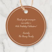 Chinesisch "xiexie" Gefallen Danke Tags Geschenkanhänger (Rückseite)