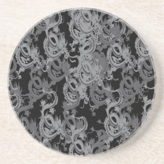 Chinesisch Ying Yang Dragon Getränkeuntersetzer