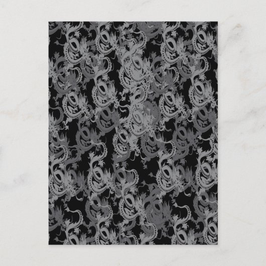 Chinesisch Ying Yang Dragon Postkarte (Vorderseite)