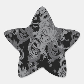 Chinesisch Ying Yang Dragon Stern-Aufkleber