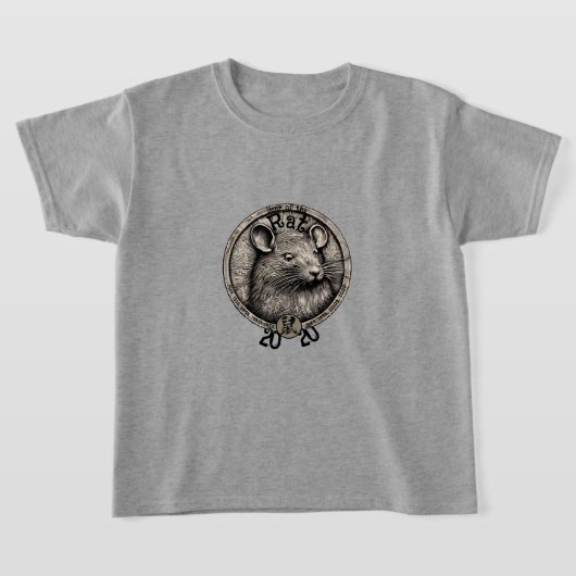Chinesisch Zodiac 2020 "Rat" T-Shirt (Ablage )