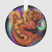 Chinesisch Zodiac 2024 Jahr des Drachenschmucks Ornament (Vorderseite)