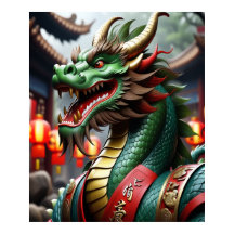 Chinesisch Zodiac Art Year of the Dragon Realistic