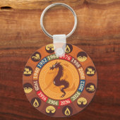 Chinesisch - Zodiac - Drache Schlüsselanhänger (Vorderseite)