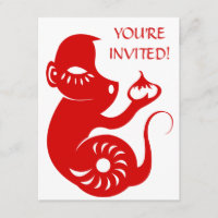 CHINESISCHE AFFE-ILLUSTRATION DES