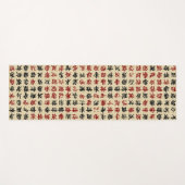 Chinesische Alphabet Yogamatte (Vorderseite (Horizontal))