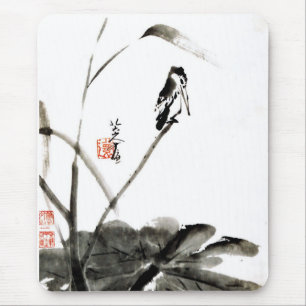 Chinesische alte Wasserfarbenmalereien Mousepad