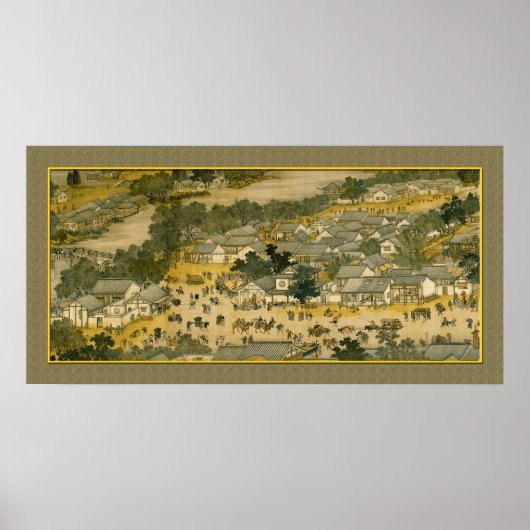 Chinesische Antike Malerei, Stadt Poster (Vorne)
