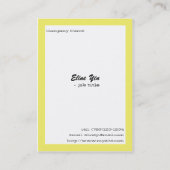 Chinesische Aquarellbilder, Blätter für Vögel und  Visitenkarte (Rückseite)