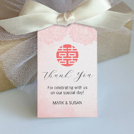 Chinesische Aquarellfarben - Doppel-Glücksfestival Geschenkanhänger