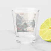 Chinesische Aquarellmalerei Schnapsglas (Rückseite)