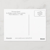 Chinesische Aster-Blume Postkarte (Rückseite)
