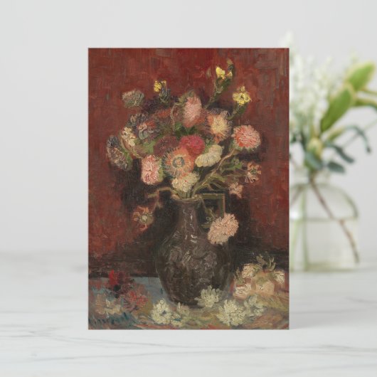 Chinesische Aster und Gladioli | Vincent van Gogh (Stehend Vorderseite)