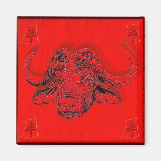 chinesische Astrologie Magnet (Vorne)