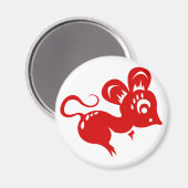 Chinesische Astrologie Rat Illustration Magnet (Vorderseite/Rückseite)
