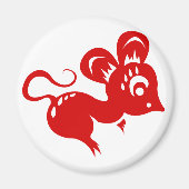 Chinesische Astrologie Rat Illustration Magnet (Vorne)