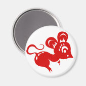Chinesische Astrologie Rat Illustration Magnet (Vorderseite/Rückseite)