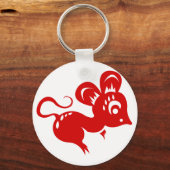 Chinesische Astrologie Rat Illustration Schlüsselanhänger (Vorderseite)