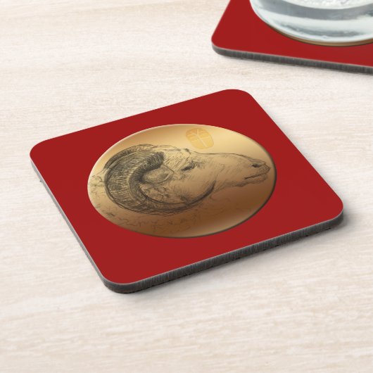 Chinesische Astrologie Zodiac Untersetzer (Linke Seite)