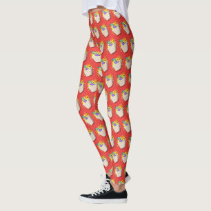 Chinesische Ausfahrt mit Nudeln und Fisch Leggings