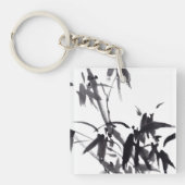 Chinesische Bambus-Tuschekunst Schlüsselanhänger (Vorderseite)