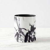 Chinesische Bambus-Tuschekunst Tasse (Zentrum)