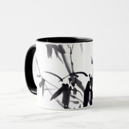 Chinesische Bambus-Tuschekunst Tasse