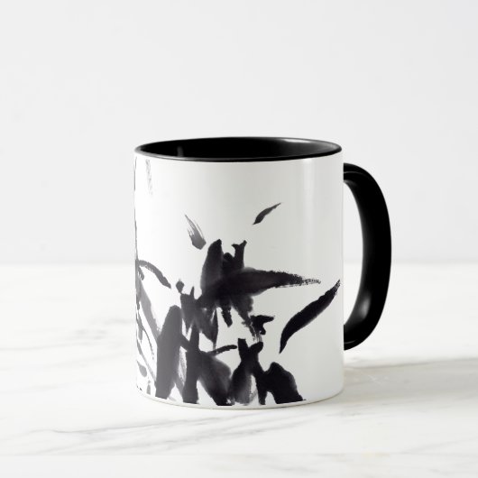 Chinesische Bambus-Tuschekunst Tasse (VorderseiteRechts)