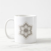 Chinesische Baoxiang-Blume in Minimalistisch Beige Kaffeetasse (Links)