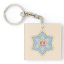 Chinesische Baoxiang-Blume in Peach & Sky