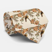 Chinesische Blume & Bird, Vintag Garden Krawatte (Gerollt)