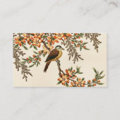 Chinesische Blume & Bird, Vintag Garden Visitenkarte (Rückseite)