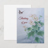 Chinesische Blume mit Butterfly (Vorne/Hinten)