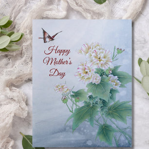 Chinesische Blume mit Butterfly