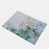 Chinesische Blume mit Butterfly Fußmatte (Schrägansicht)