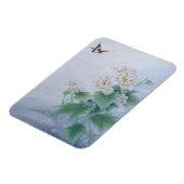 Chinesische Blume mit Butterfly Magnet (Linke Seite)