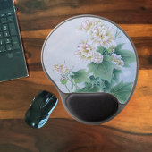 Chinesische Blume mit Butterfly Mousepad