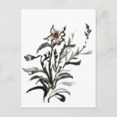 Chinesische Blume Postkarte (Vorderseite)