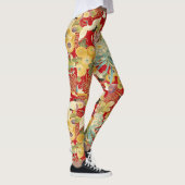 Chinesische Blumendruck-Leggings Leggings (Rechts)