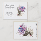 chinesische Blumenschablone Visitenkarte (Vorne/Hinten)