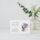 chinesische Blumenschablone Visitenkarte (Stehend Vorderseite)