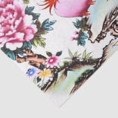 Chinesische Blütenvögel Chinoiserie Entdeckungsrei Seidenpapier (Detail)