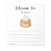 Chinesische Botschaft zum Geburtstag Notizblock (Vorderseite)