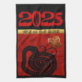 Chinesische Brauch Neujahr Schlange Zodiac Birthda Geschirrtuch (Vertikal)