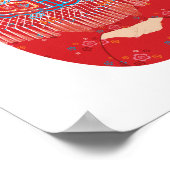 Chinesische Braut Matryoshka Poster (Ecke)